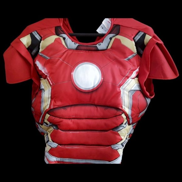 Marvel Avengers 2 Age of Ultron Iron Man Mark 43 Muscle Top Mask S-M PTP 23" - Picture 4 of 15